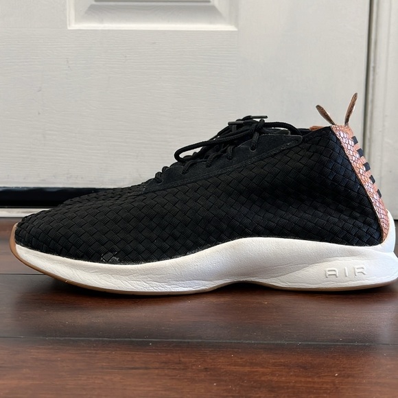 Nike Air Woven Boot Sneaker Lace Up Black Dark Russet 924463-002 Men's S… - Picture 7 of 12